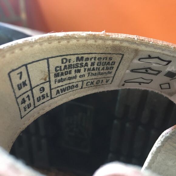 Dr Martens Clarissa II Quad Metallic Leather Shoe Womens 9 Light Pink Sandal - Picture 8 of 11